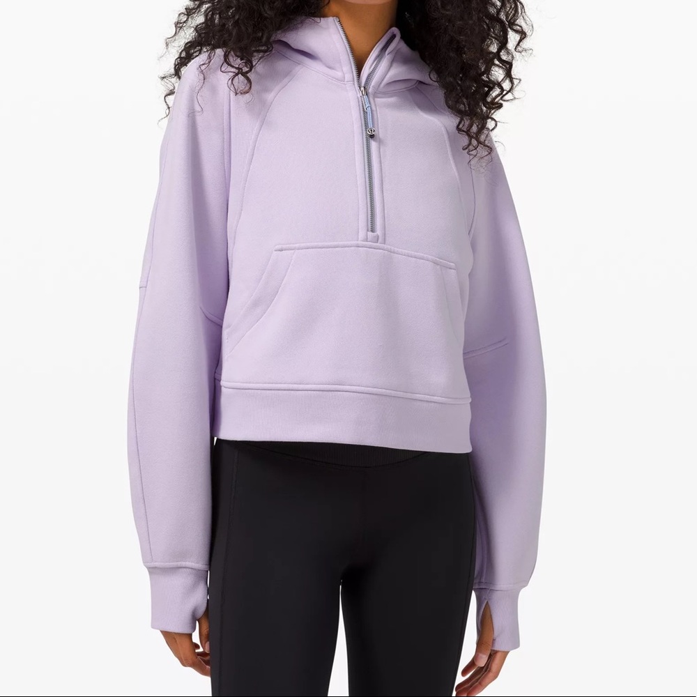 Lululemon Scuba Half-Zip Hoodie Lavender M/L